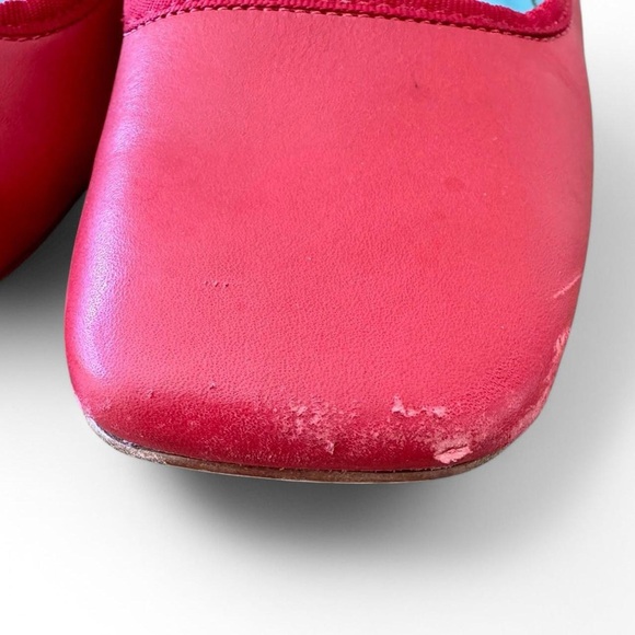 Frances Valentine Red Leather Flats - Picture 4 of 8